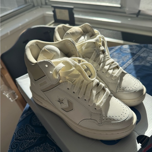 Converse White High-Top Sneakers - Picture 1 of 6